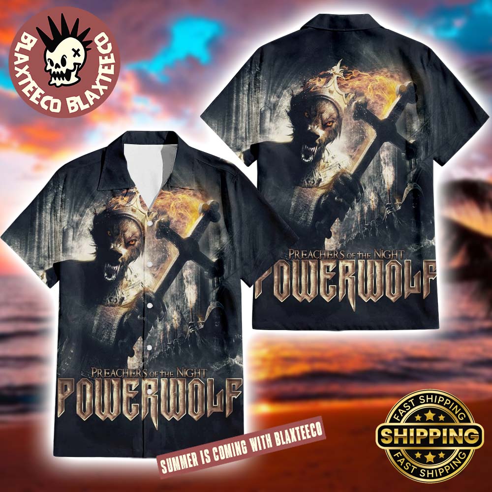 Powerwolf Preachers of the Night Album Cover Art Gift For Fans Summer 2025 Hawaiian Shirt