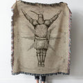 Praise the Sun Woven Tapestry Throw Blanket with Fringe