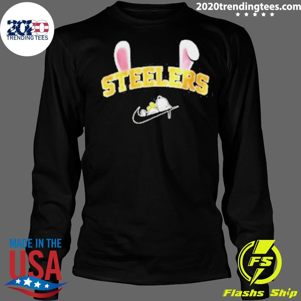 Pretty Pittsburgh Steelers X Snoopy Happy Easter Shirt