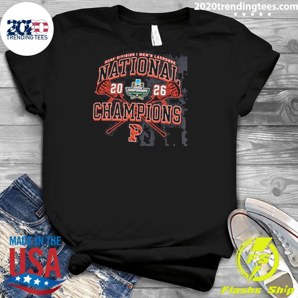 Princeton Tigers Champion 2026 NCAA Men’s Lacrosse National Champions Eco Powerblend Shirt