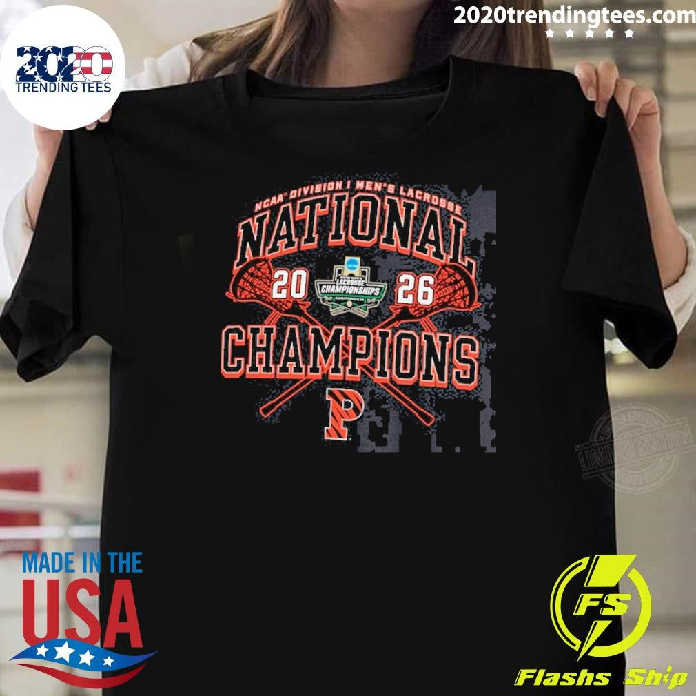Princeton Tigers Champion 2026 NCAA Men’s Lacrosse National Champions Eco Powerblend Shirt