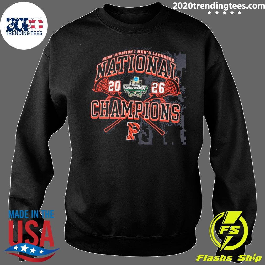 Princeton Tigers Champion 2026 NCAA Men’s Lacrosse National Champions Eco Powerblend Shirt