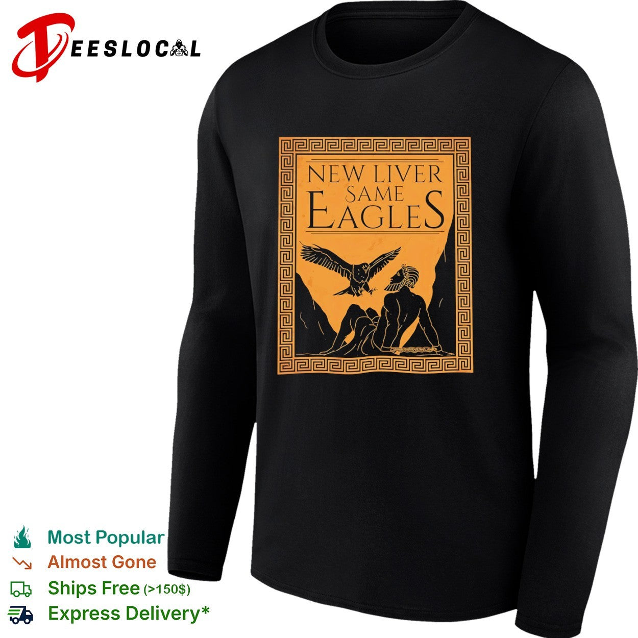 Prometheus greek mythology new liver same eagles shirt