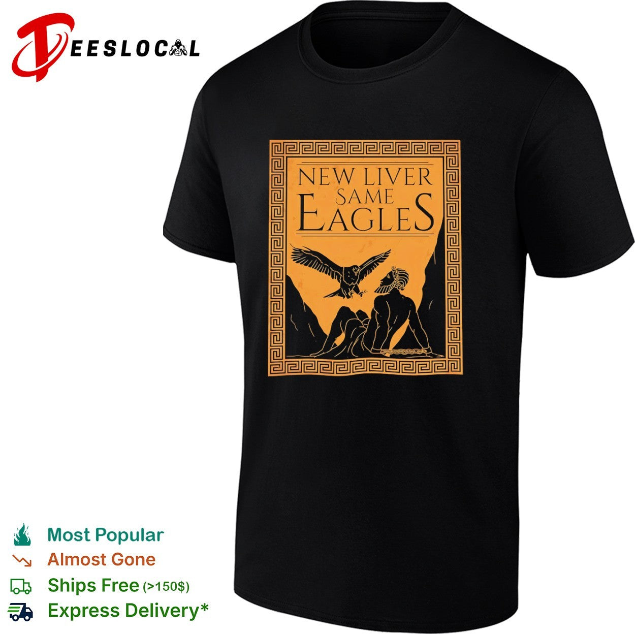 Prometheus greek mythology new liver same eagles shirt