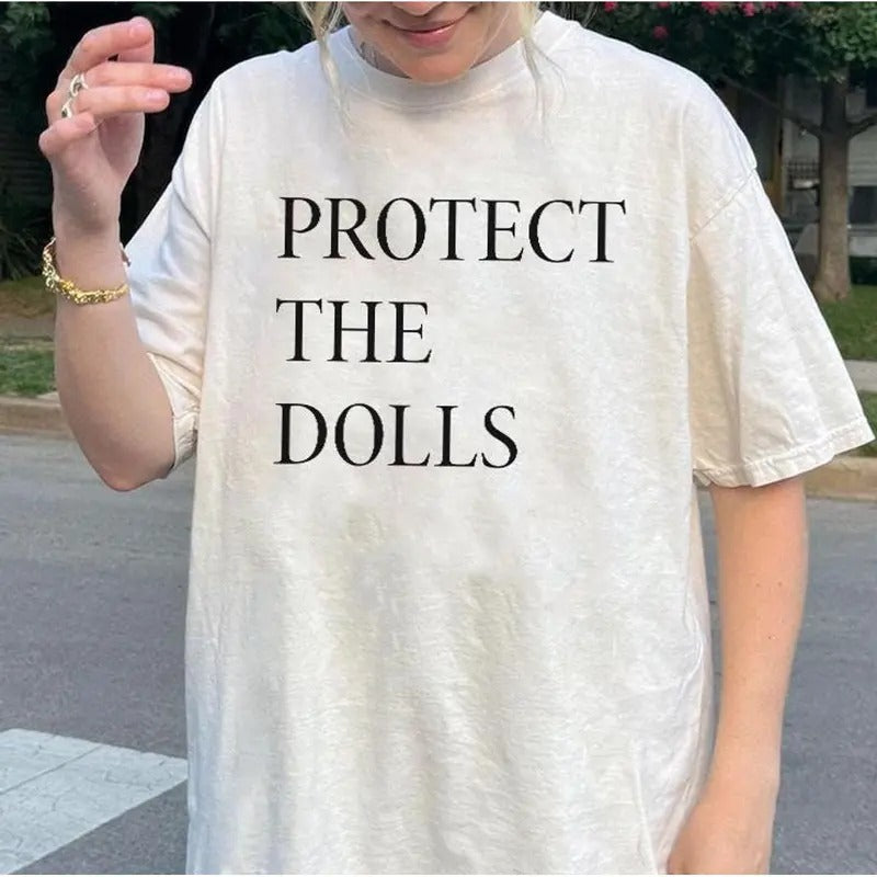 Protect Dolls Gender Equality Shirt Trans Pride Shirt Human Rights Activist Feminist Short Sleeve Top Womenswear T-Shirts