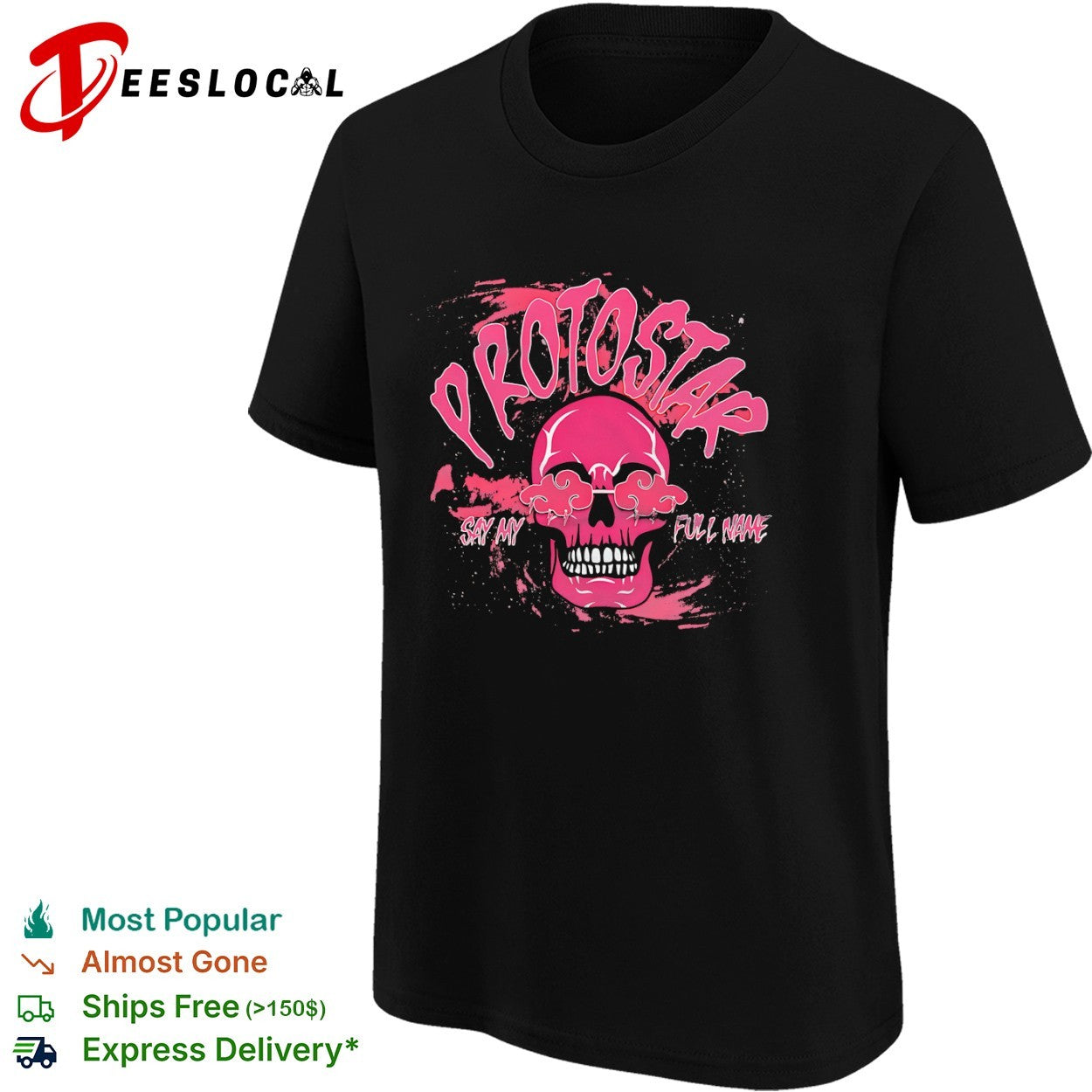 Protostar Say My Full Name Skull Naruto Akatsuki Shirt