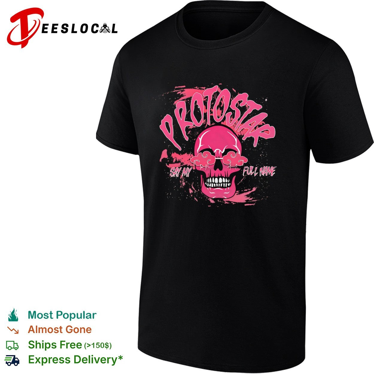 Protostar Say My Full Name Skull Naruto Akatsuki Shirt
