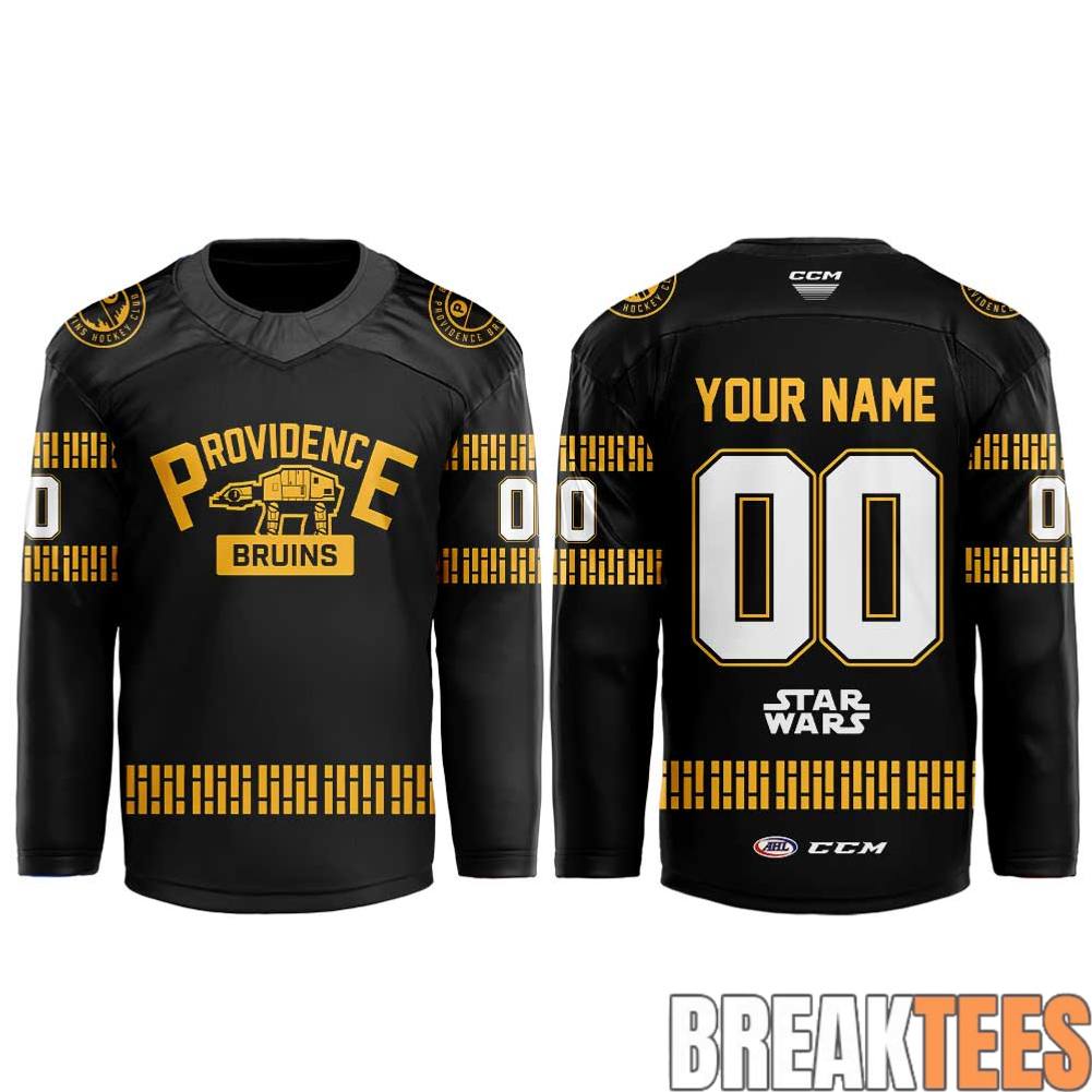 Providence Bruins x Star Wars Night 2026 Custom Hockey Jersey