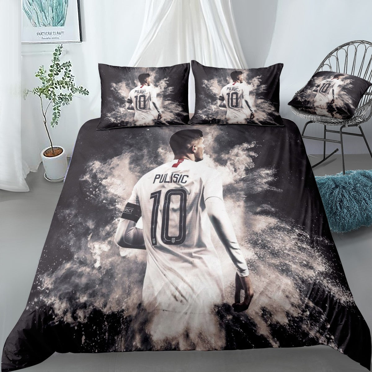 Pulisic USA Bedding Set (Duvet Cover & Pillow Shams)