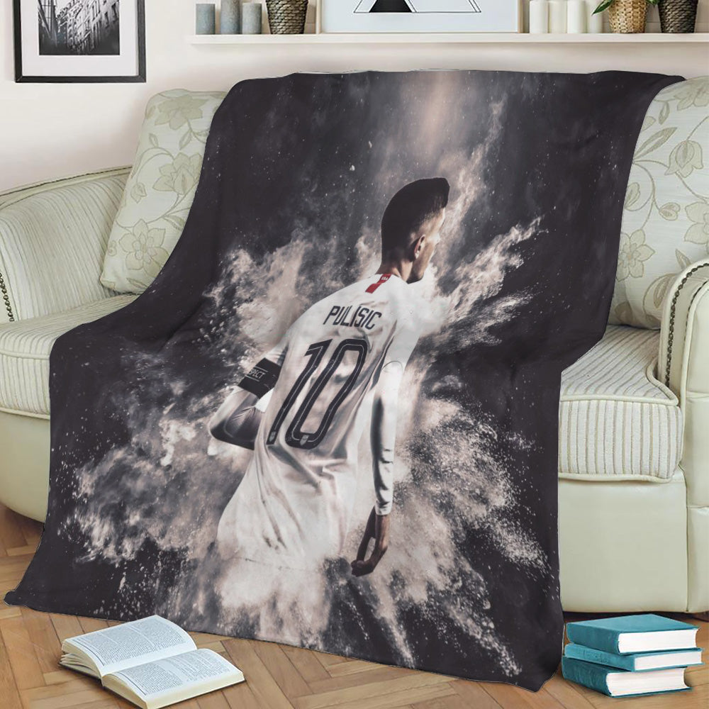 Pulisic USA Fleece Throw Blanket