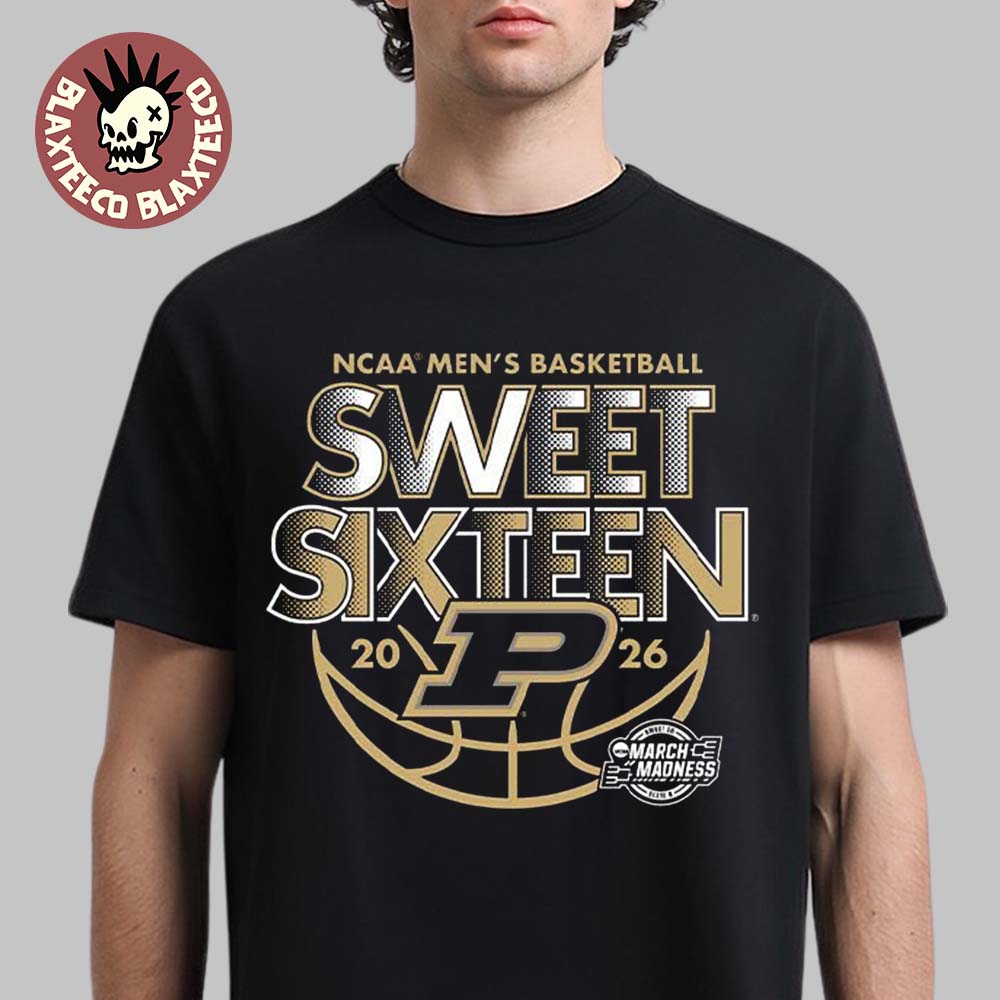 Purdue Boilermakers Men’s Basketball 2026 NCAA March Madness Sweet 16 T-Shirt