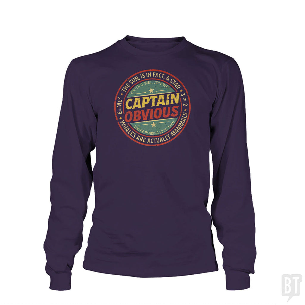 Captain Obvious Long Sleeve