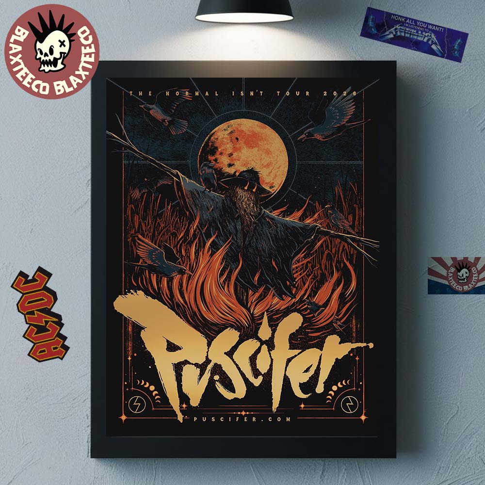 Puscifer The Normal Isn’t Tour 2026 VIP Poster The Scarecrow Art Home Decor Poster Canvas