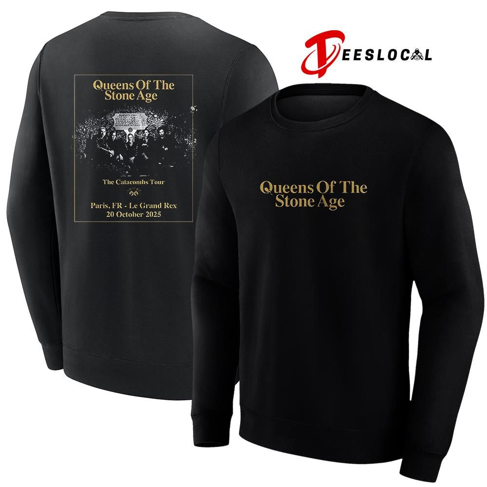 Queens Of The Stone Age The Catacombs tour at Le Grand Rex in Paris poster graphic shirt