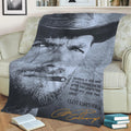 Quote Great Clint Eastwood Fleece Throw Blanket