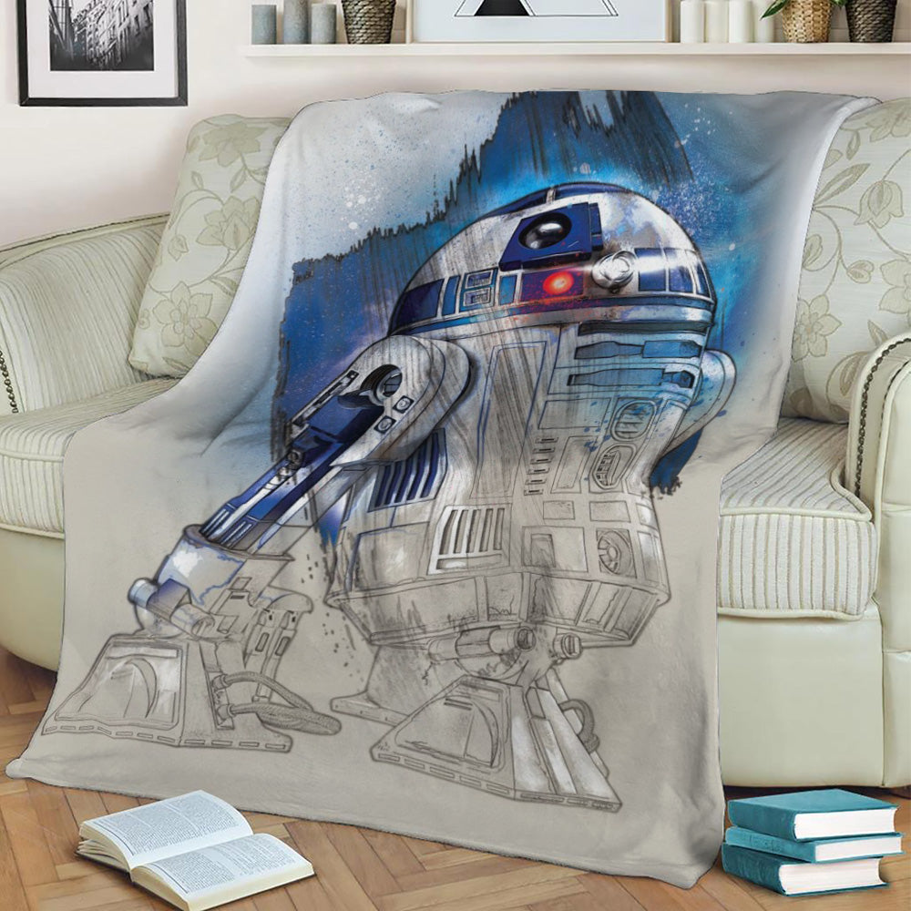 R2-D2 Fleece Throw Blanket