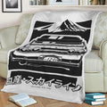 R32 GTR JPN Series Fleece Throw Blanket