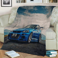 R34 Skyline Fleece Throw Blanket