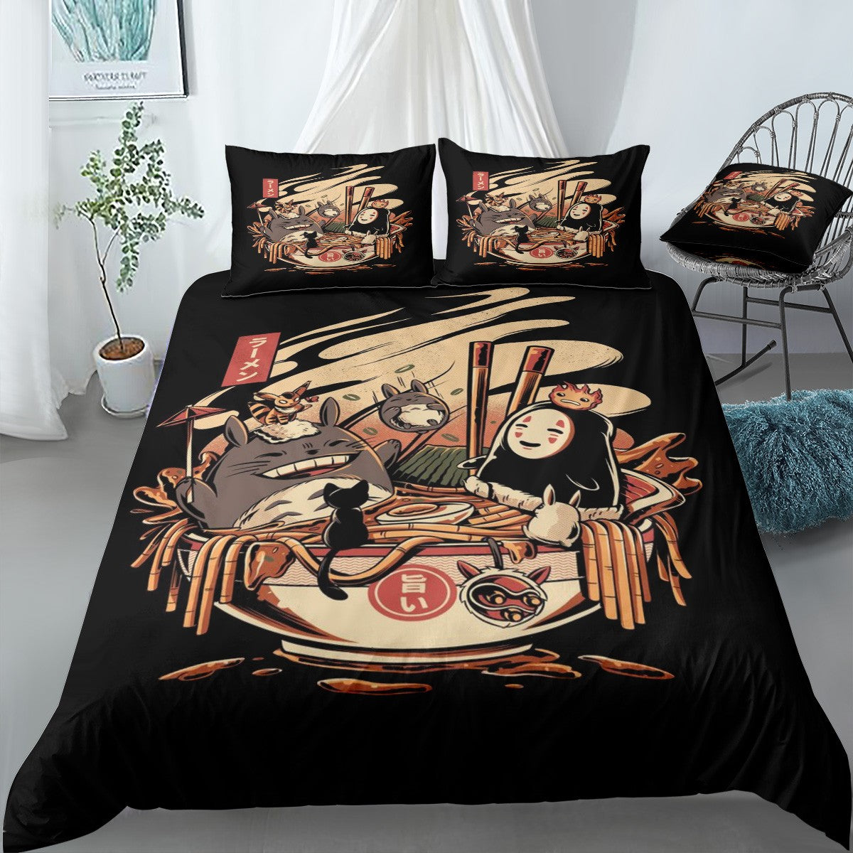 RAMEN POOL PARTY Bedding Set (Duvet Cover & Pillow Shams)