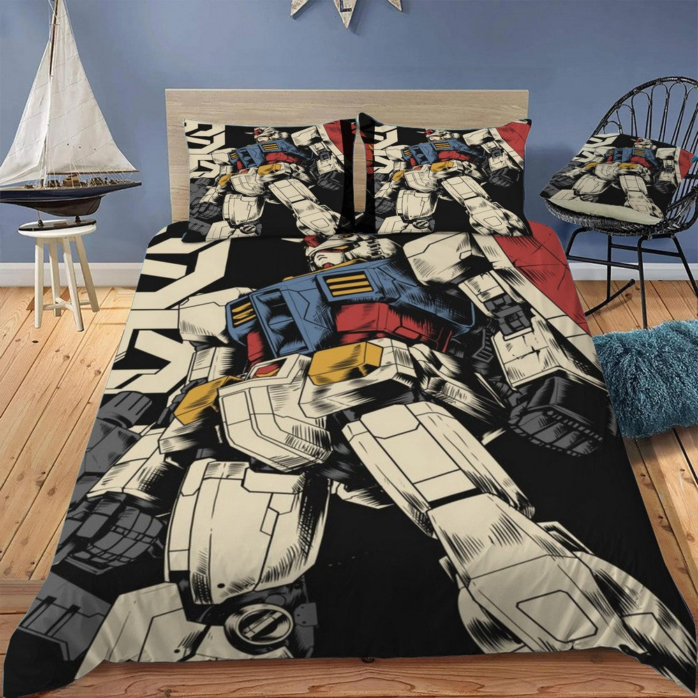 RX 78 2 Gundam Bedding Set (Duvet Cover & Pillow Shams)