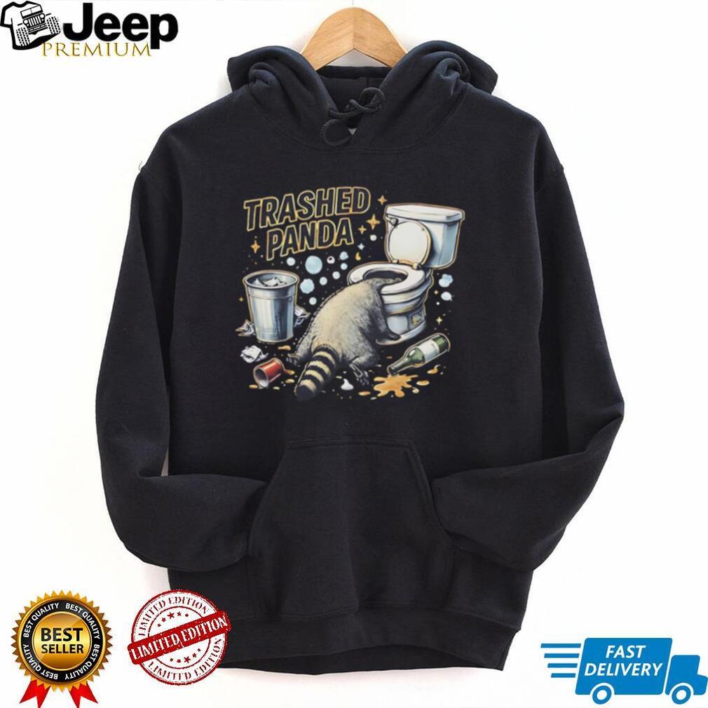 Raccoon trashed Panda funny shirt