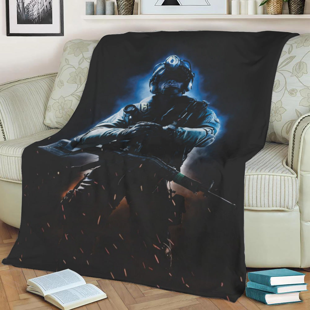 Rainbow Six Siege Fleece Throw Blanket