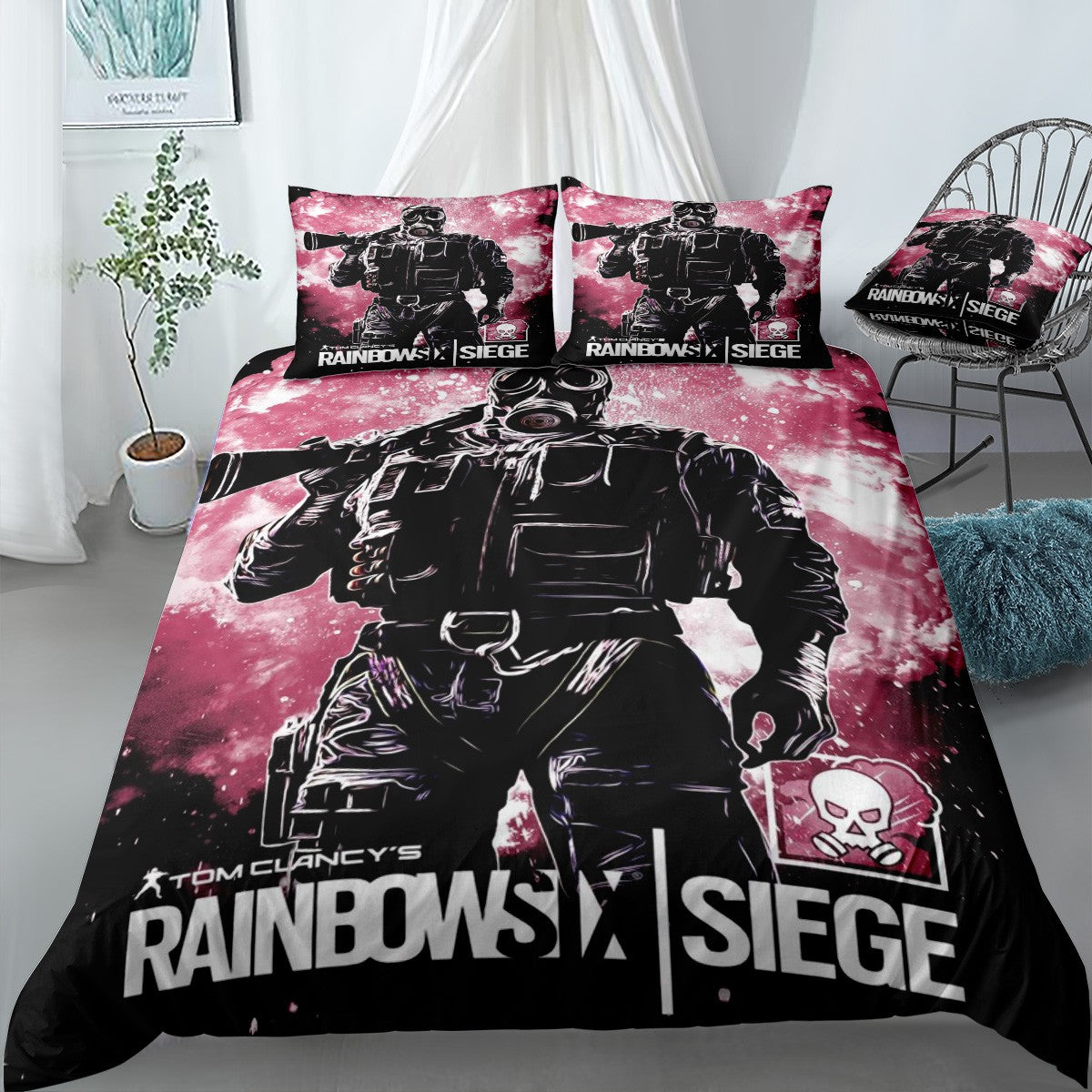 Rainbow Six Siege SMOKE Bedding Set (Duvet Cover & Pillow Shams)