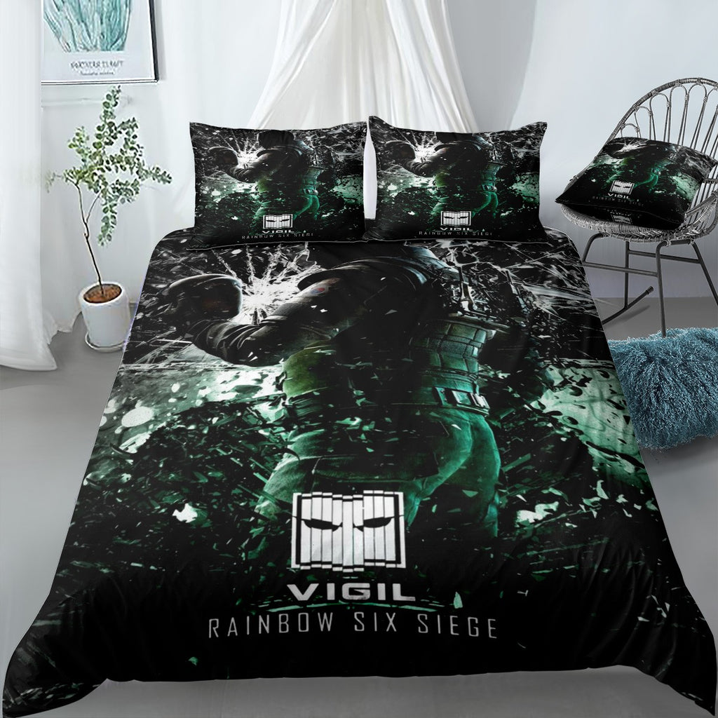 Rainbow six siege Vigil Bedding Set (Duvet Cover & Pillow Shams)