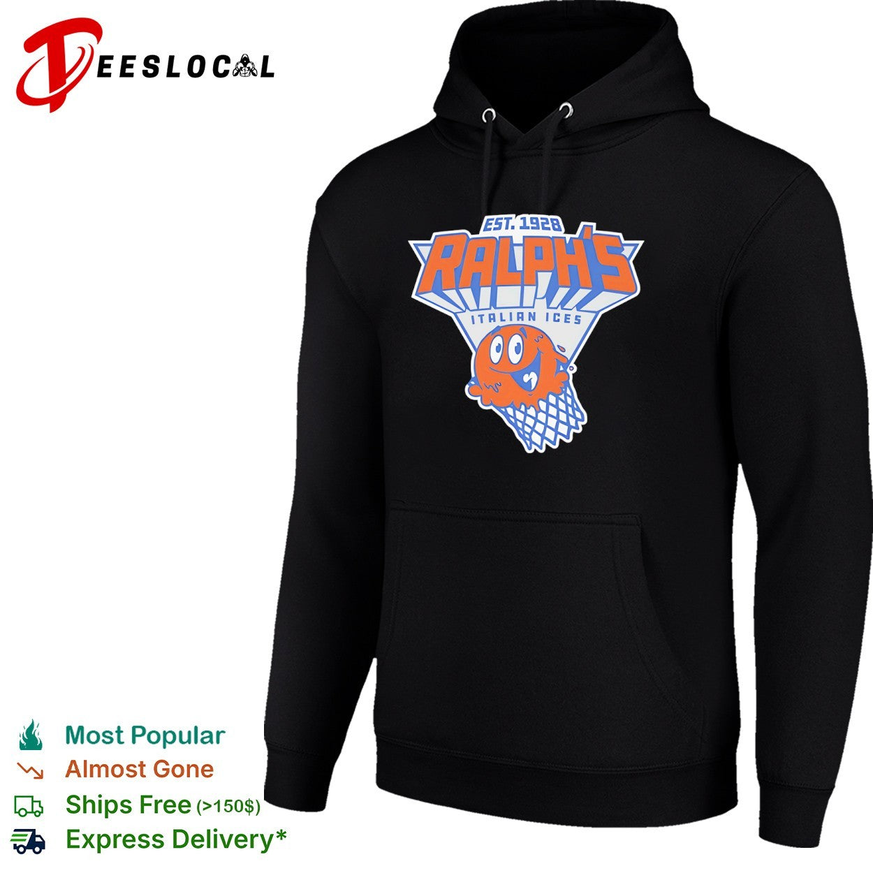 Ralphs Italian Ices Est 1928 Basketball Net New York Knicks shirt