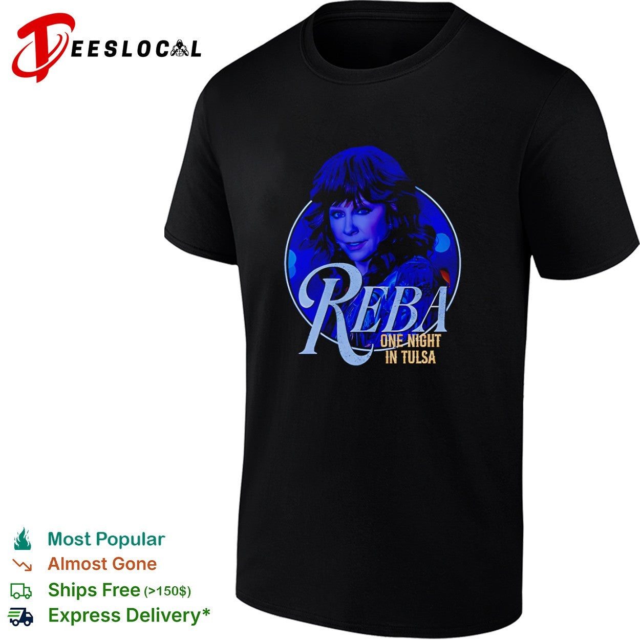 Reba McEntire Reba one night in Tulsa concert shirt