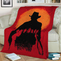 Red Dead Arthur Morgan Fleece Throw Blanket