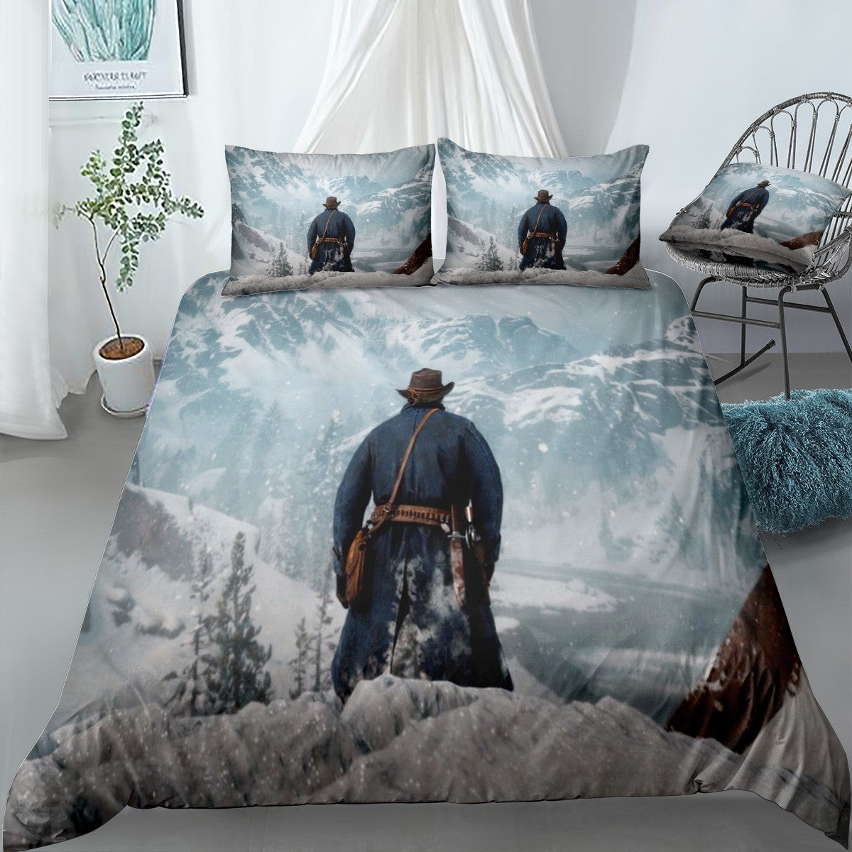 Red Dead Redemption 2 Bedding Set (Duvet Cover & Pillow Shams)