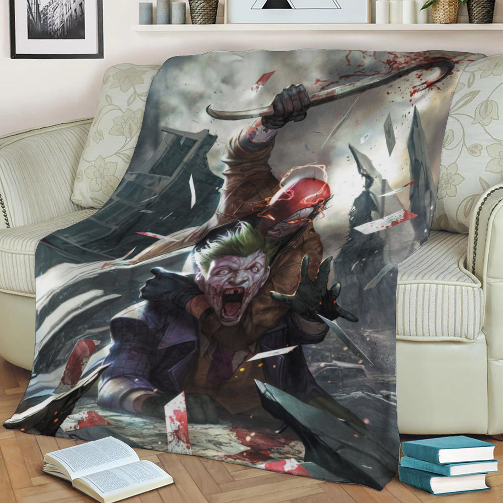 Red Hood Fleece Throw Blanket