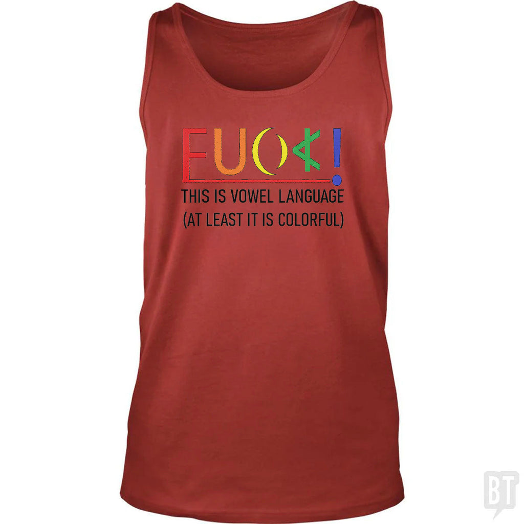 Colorful Language Tank Top