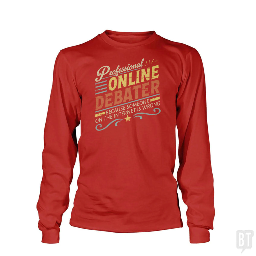 Professional Online Debater Long Sleeve