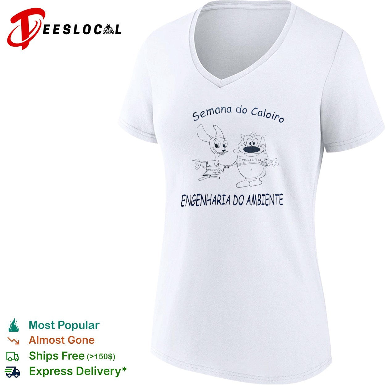 Ren and Stimpy Semana do Caloiro 98 99 Engenharia do Ambiente shirt