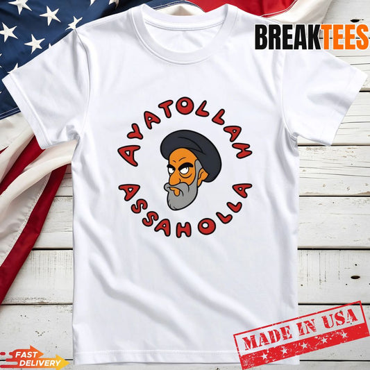 Retro Ayatollah Assahola Simpsons Cartoon Meme T-Shirt