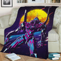 Retro Evangelion Fleece Throw Blanket