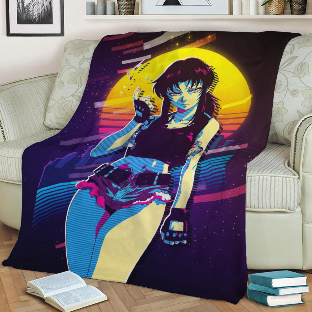 Revy Waifu Fleece Throw Blanket