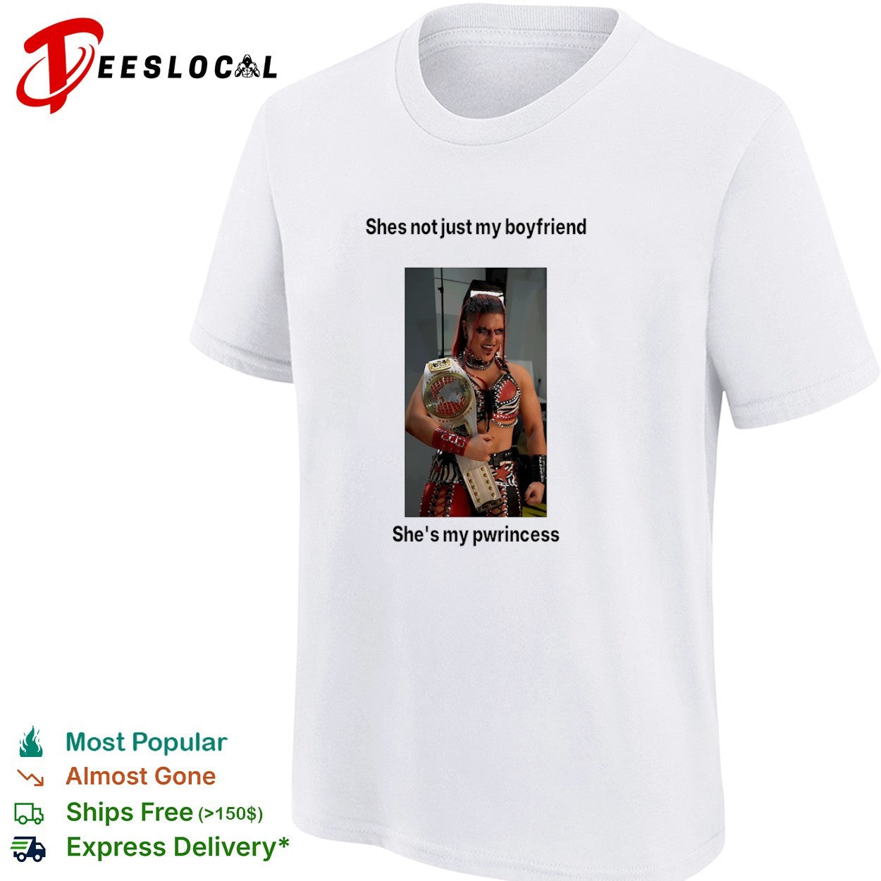 Rhea Ripley WWE She is not just my boyfriend She is my pwrincess wrestling shirt