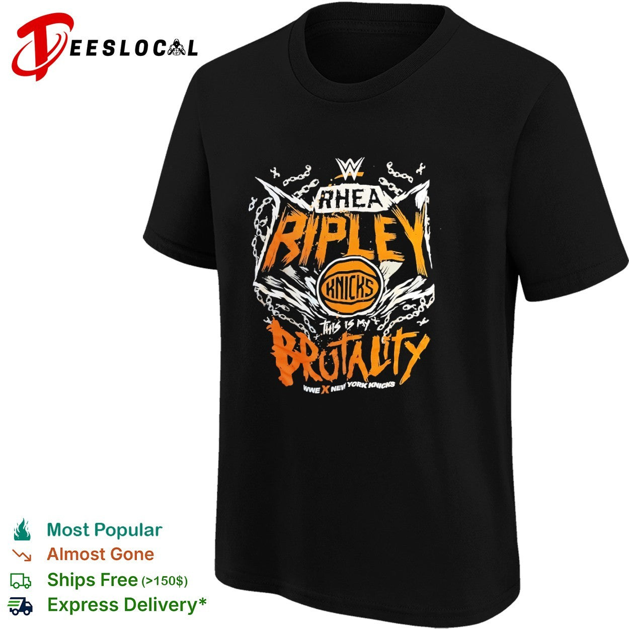 Rhea Ripley WWE x New York Knicks NBA shirt