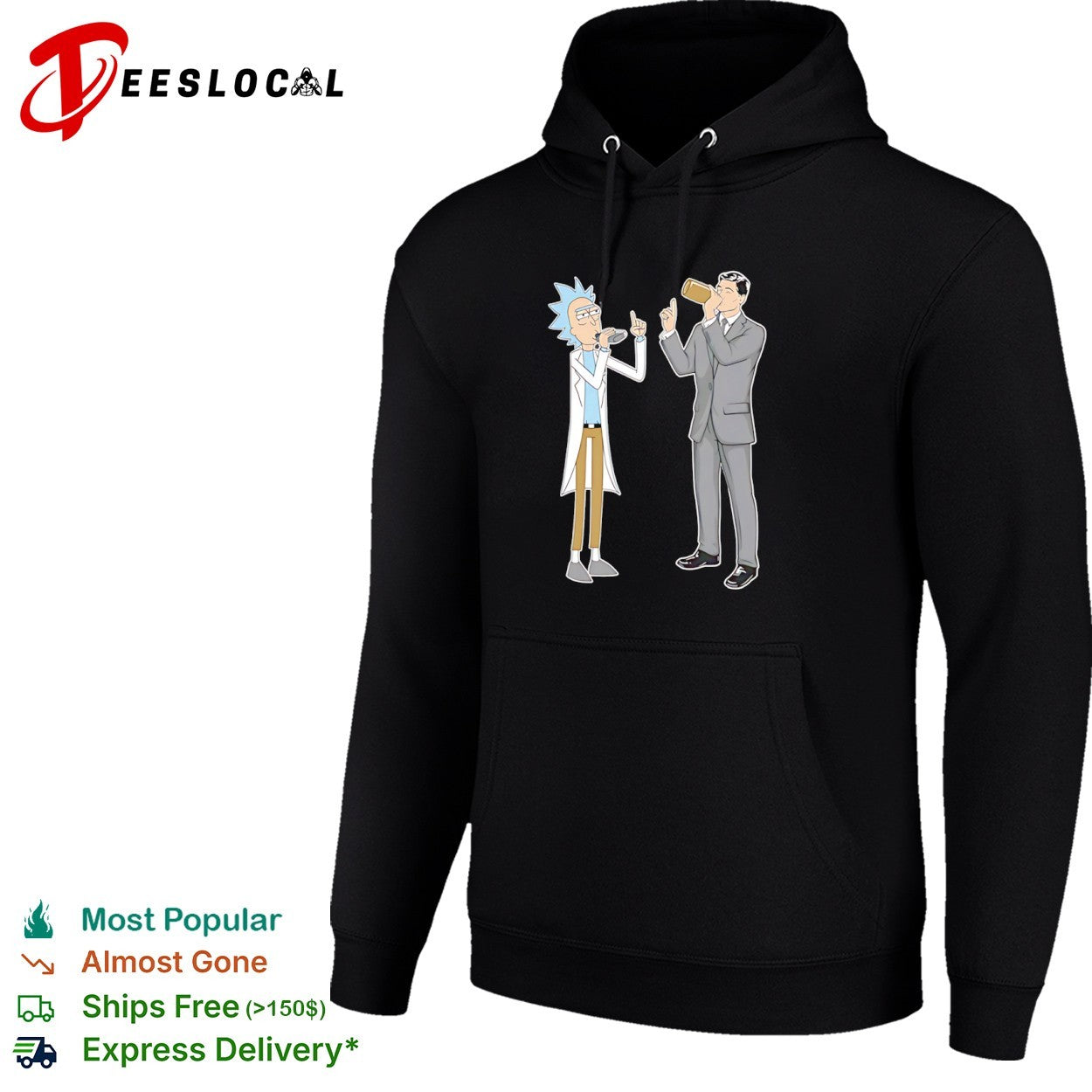 Rick Sanchez from Rick and Morty and Sterling Archer from Archer Crossover shirt