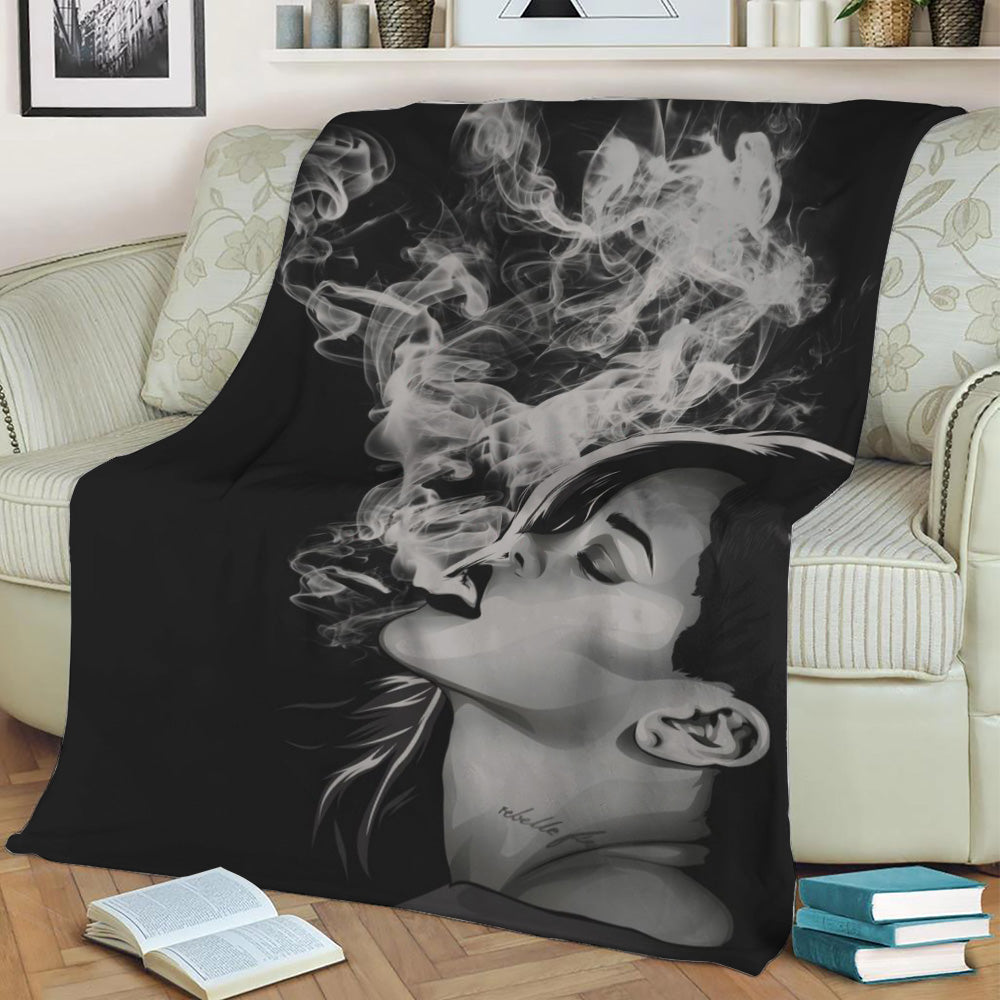 Rihanna Fleece Throw Blanket