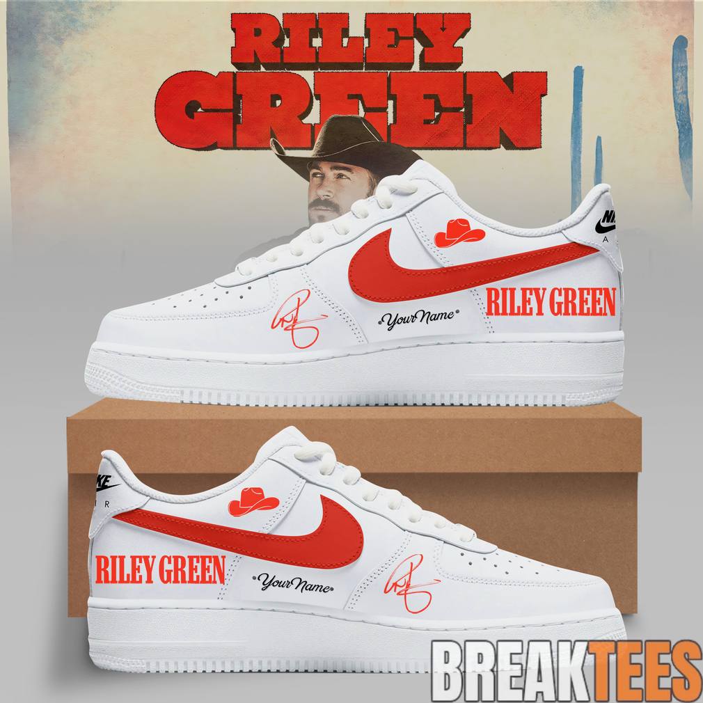 Riley Green Cowboy As It Gets Tour 2026 Custom Air Force 1 Shoes