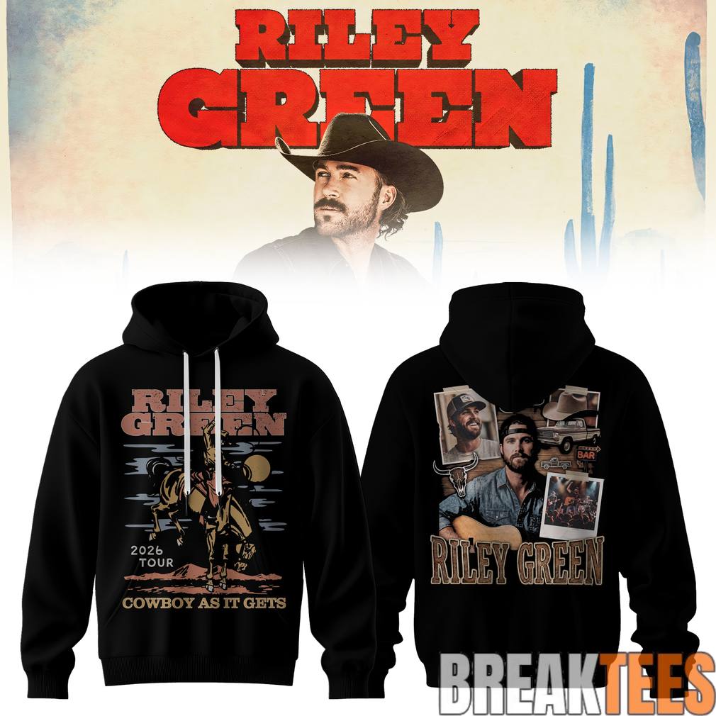Riley Green Cowboy As It Gets Tour 2026 Hoodie