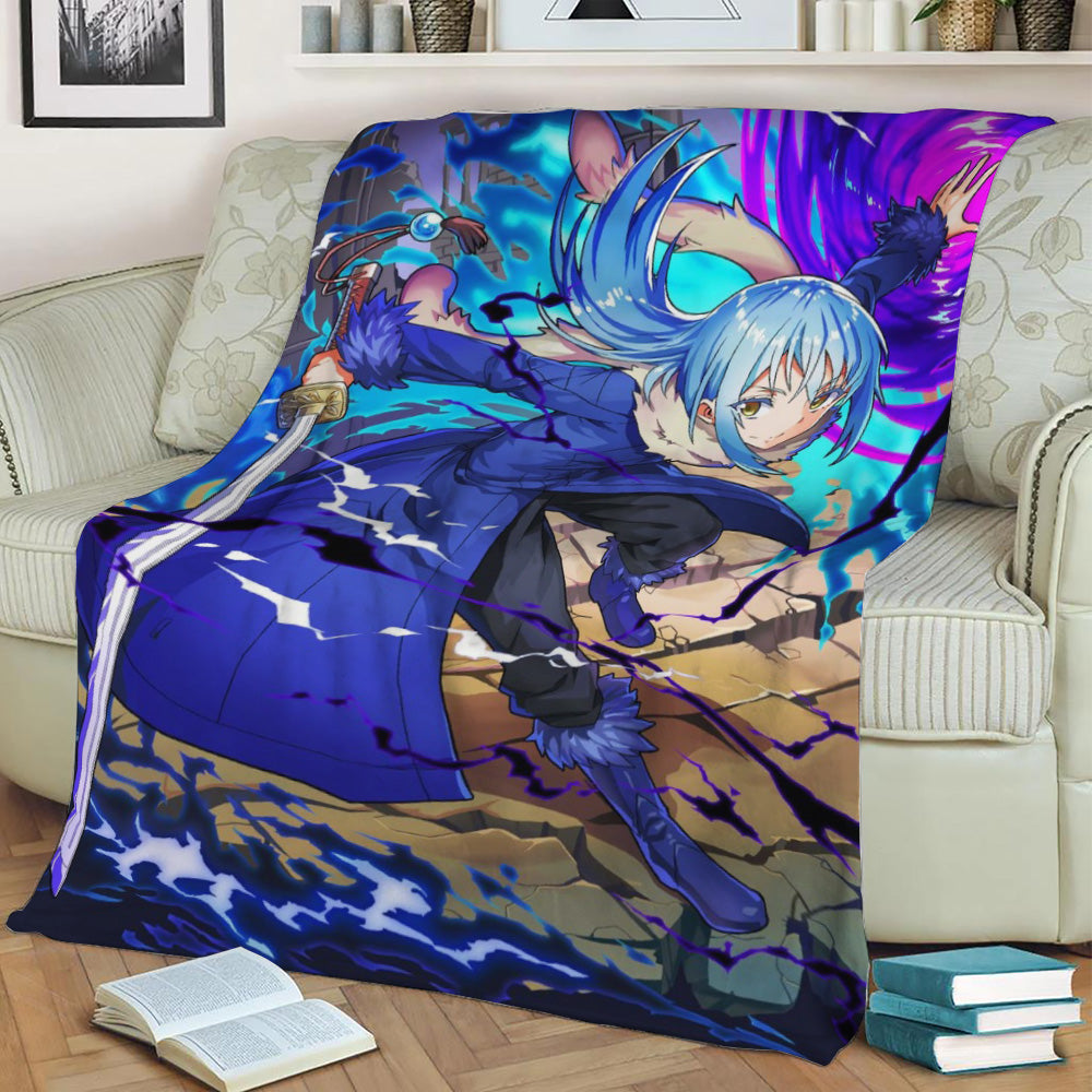 Rimuru Tempest Fleece Throw Blanket