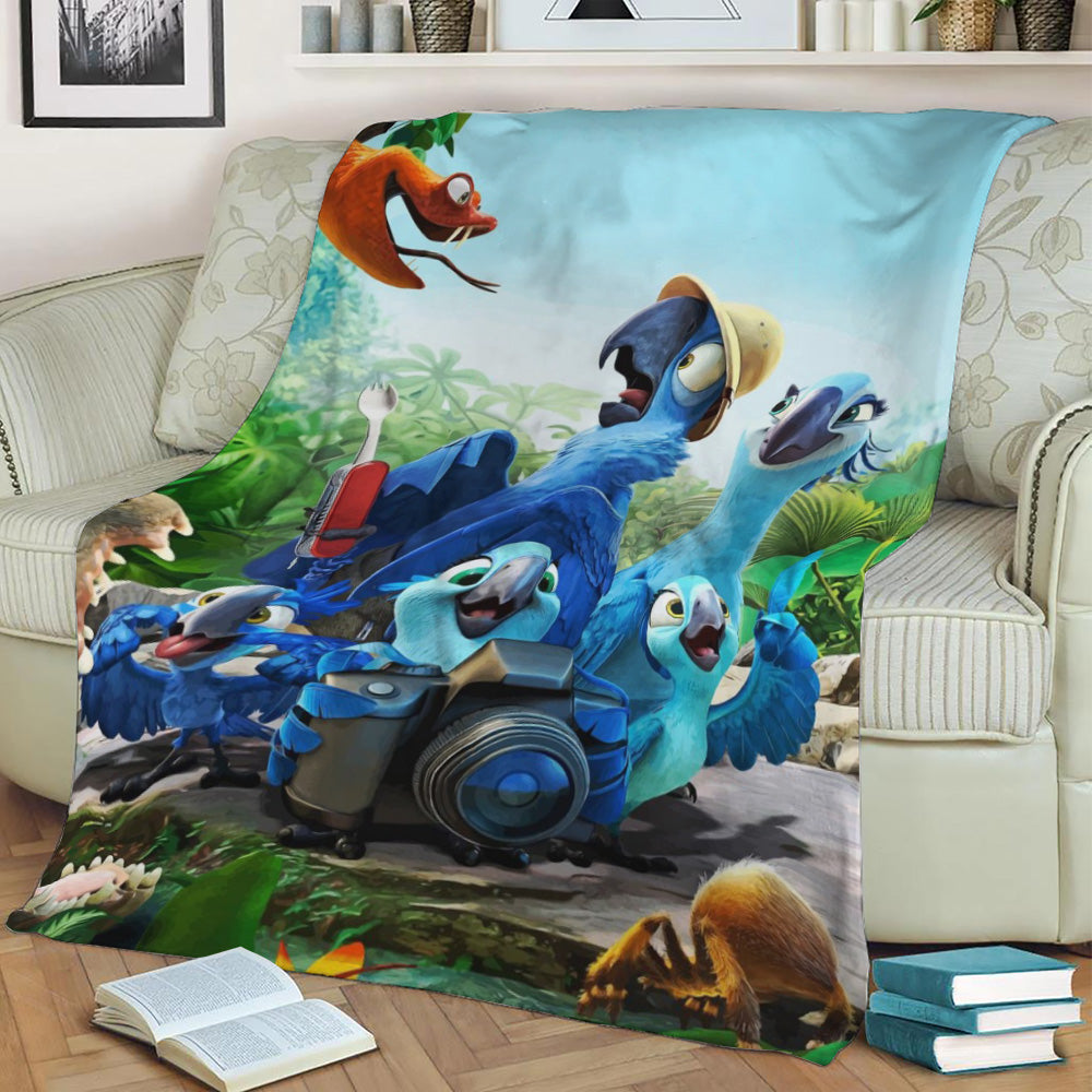 Rio 2 Fleece Throw Blanket