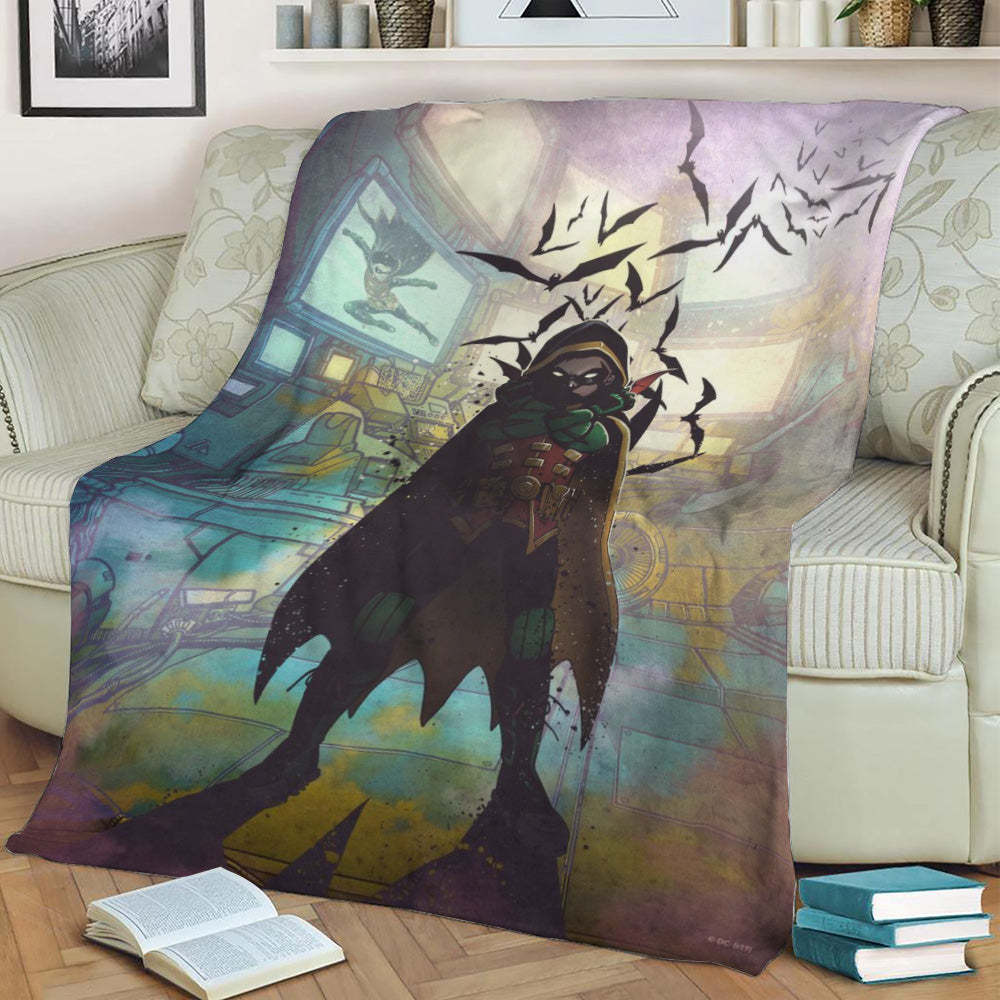 Robin Fleece Throw Blanket