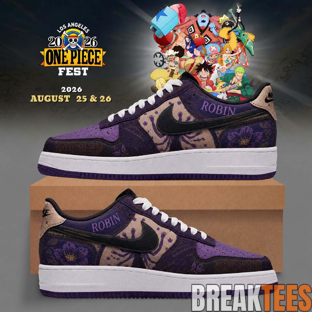 Robin One Piece Fest 2026 Custom AF1 Shoes – Anime Fans Limited Edition