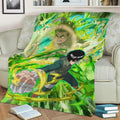 Rock Lee Fleece Throw Blanket